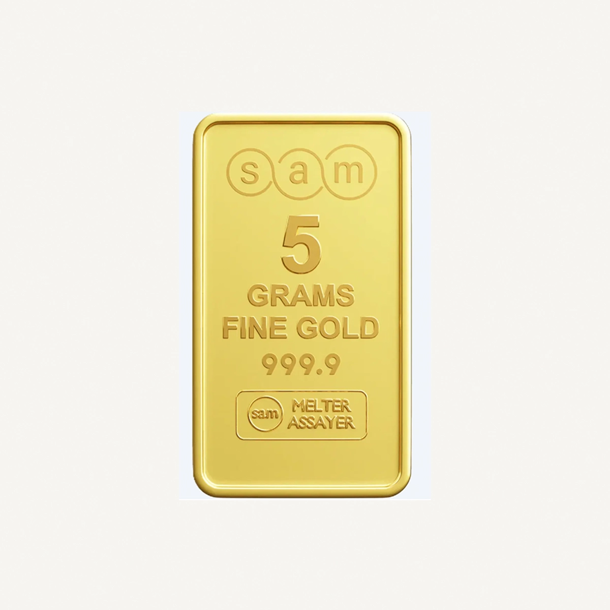 SAM MINTED BAR 5 GM 100% Authentic Approved by UAE Gold Delivery-1-1