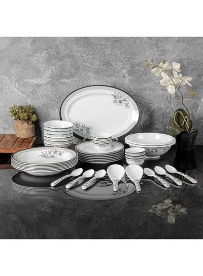 Delcasa 35 Piece Floral Beast Melamineware Dinner Set DC2461 Plates, Bowls, and Spoons-0