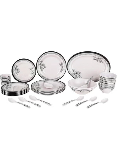 Delcasa 35 Piece Floral Beast Melamineware Dinner Set DC2461 Plates, Bowls, and Spoons-1