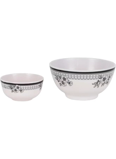 Delcasa 35 Piece Floral Beast Melamineware Dinner Set DC2461 Plates, Bowls, and Spoons-4