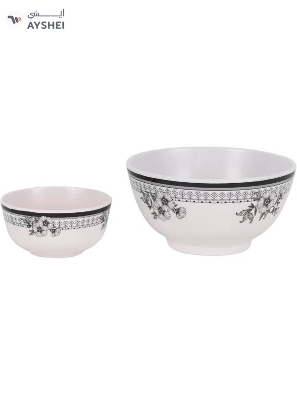 Delcasa 35 Piece Floral Beast Melamineware Dinner Set DC2461 Plates, Bowls, and Spoons