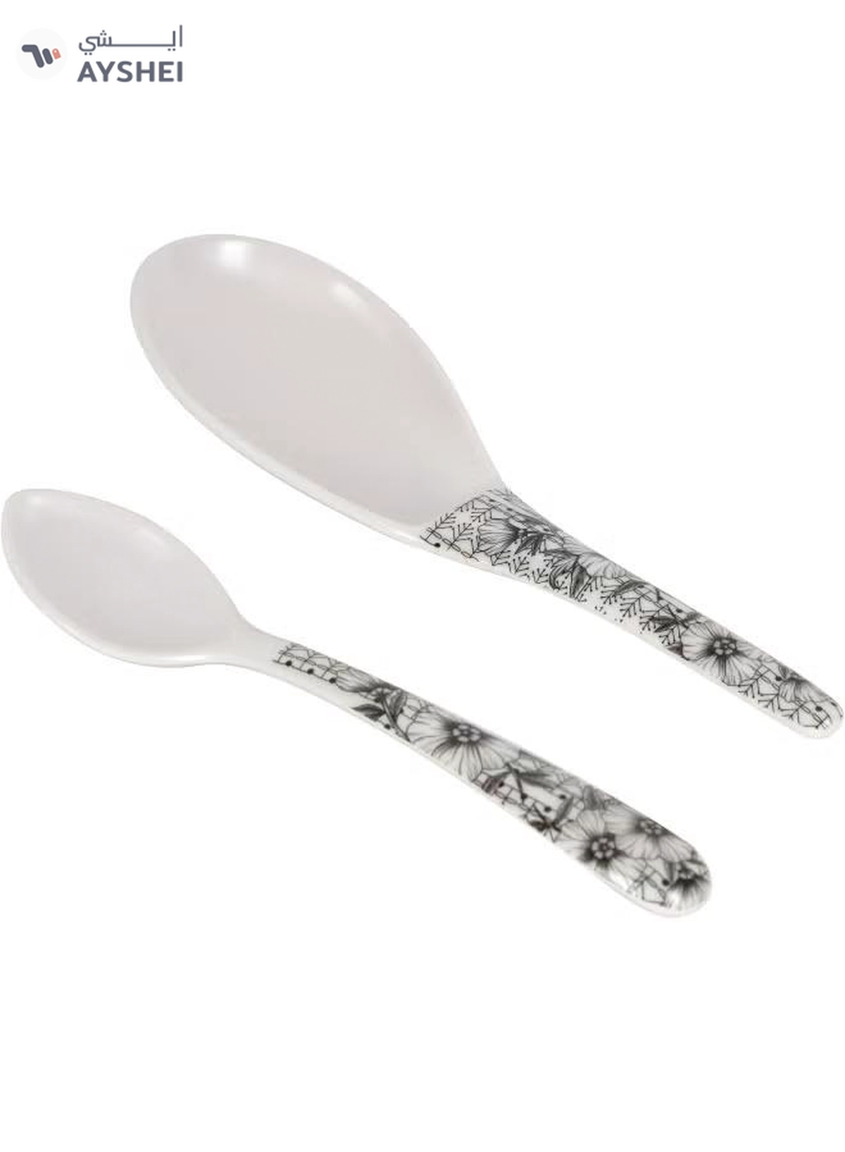 Delcasa 35 Piece Floral Beast Melamineware Dinner Set DC2461 Plates, Bowls, and Spoons-5-5
