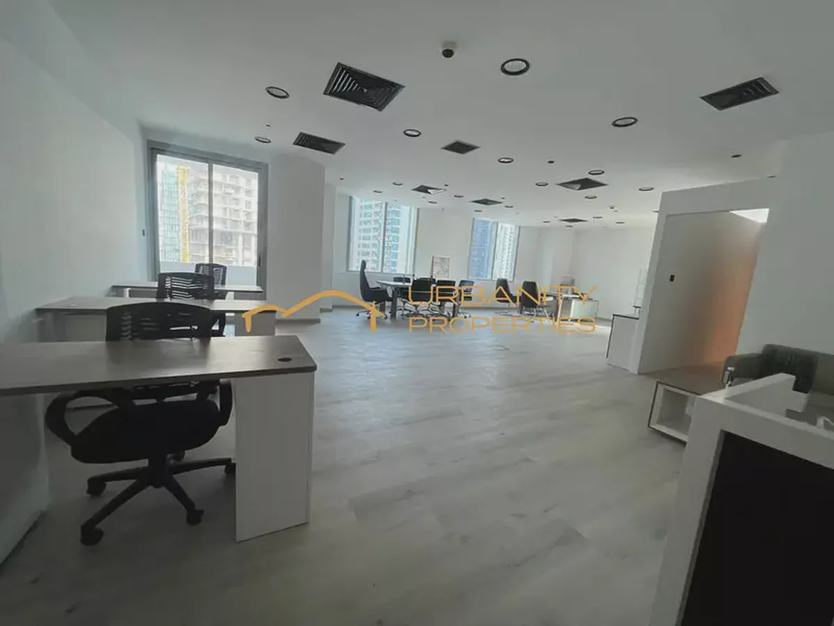 Spacious Fitted Office | Private Bathroom + Pantry | The Prism, Business Bay