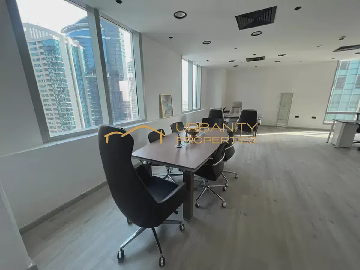 Spacious Fitted Office | Private Bathroom + Pantry | The Prism, Business Bay-3-3