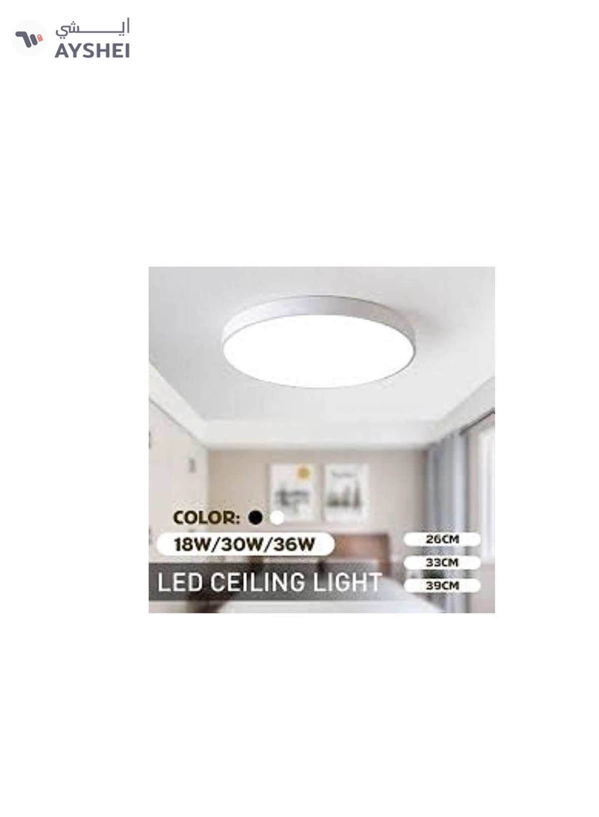 ABBASALI Round Surface LED Ceiling Panel Light 30W 10 Inch-3-3