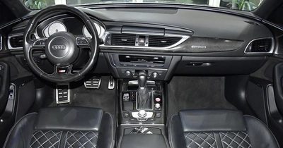 Audi S6 V8T ( 2016 Model ) in Silver Color GCC Specs-11