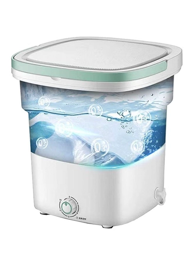 GT-Wheel Portable Mini Folding Clothes Washing Machine 135 W Miniwash110 Blue/White-2