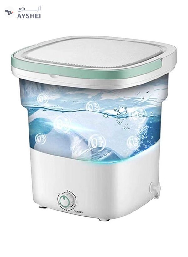 GT-Wheel Portable Mini Folding Clothes Washing Machine 135 W Miniwash110 Blue/White