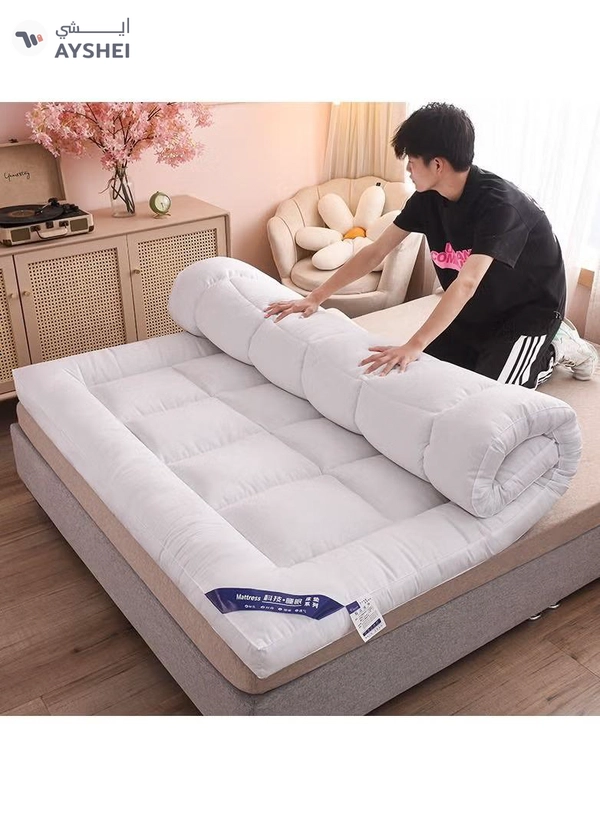 DubaiGallery Full Mattress Pad / Cotton Quilted Fitted Cooling Mattress Topper with Soft Snow Down Alternative Fill, Breathable Mattress Protector