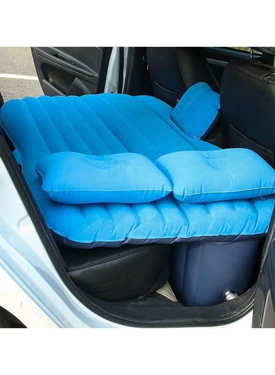 DubaiGallery Car Backseat Inflatable Air Mattress Bed with Moto Pump and Two Pillows for Traveling Sleep Rest-1
