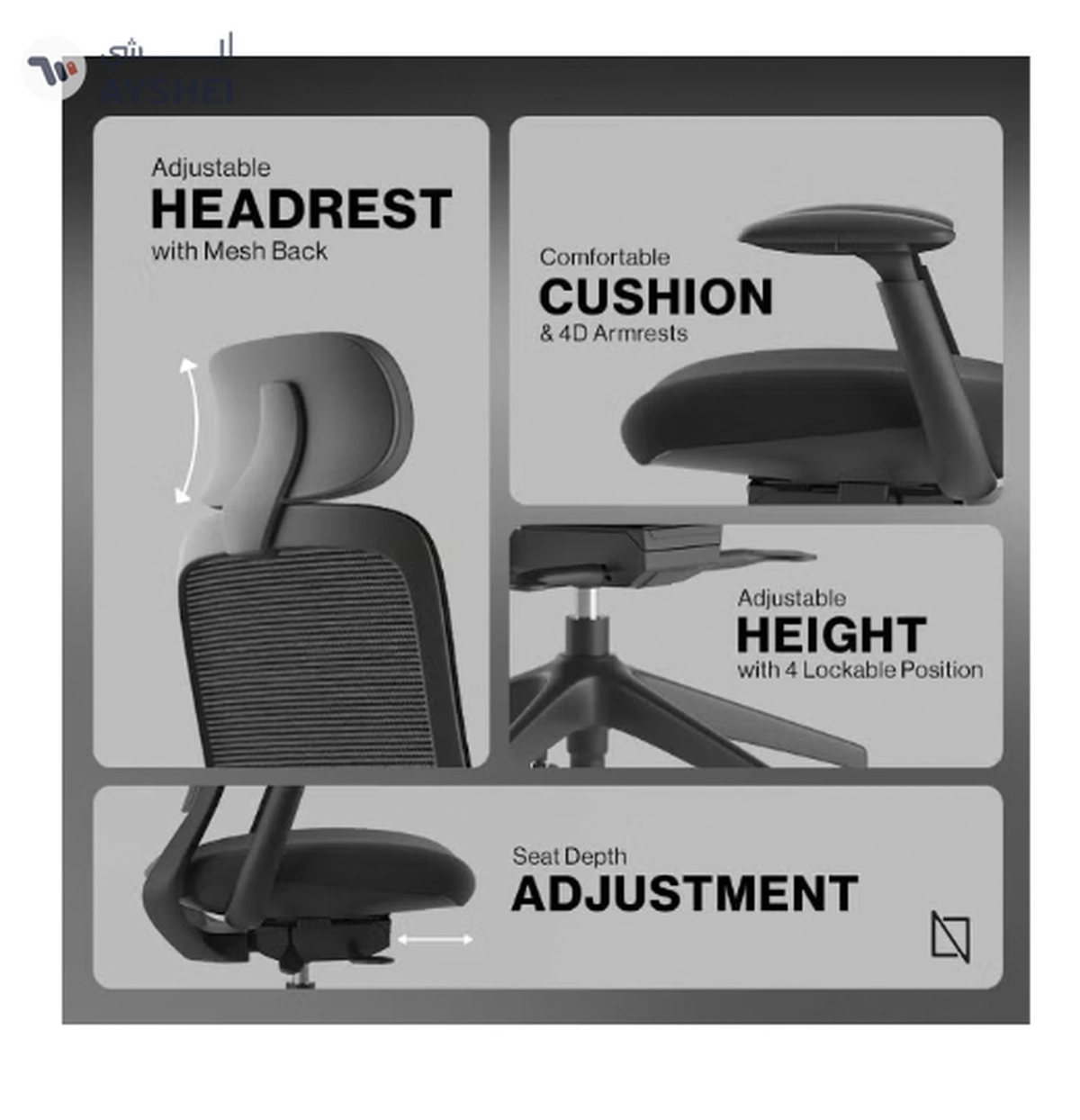 Navodesk NIO Ergonomic Chair, Premium, Office & Computer Chair with Lumbar Support-2-2