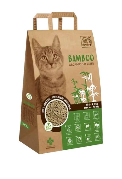 M-PETS Bamboo Organic & Biodegradable Cat Litter 10L-0