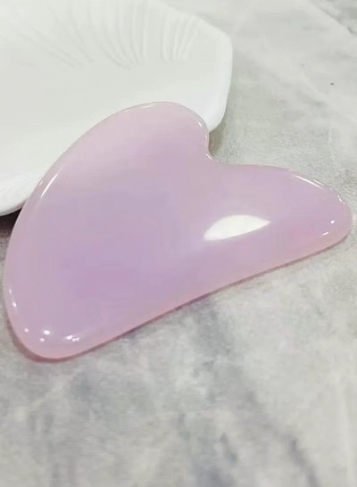 ORiTi Heart Shaped Gua Sha Board Body Massager for Wrinkle Removal andSkin Care - Purple-0