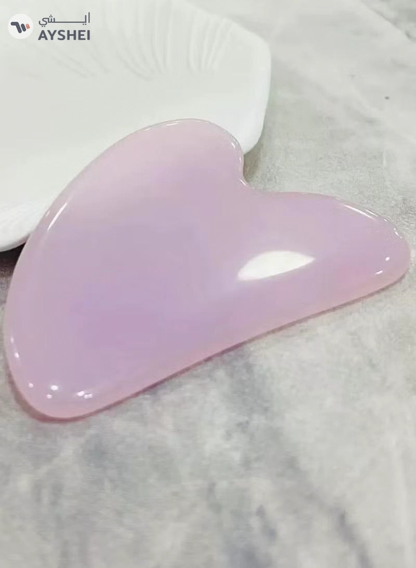 ORiTi Heart Shaped Gua Sha Board Body Massager for Wrinkle Removal andSkin Care - Purple