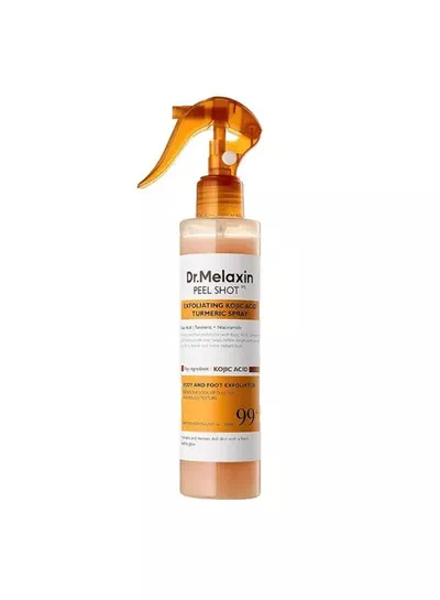 Dr. Melaxin Peel Shot Body and Foot Exfoliating Spray with Kojic Acid, Turmeric and Niacinamide 200ml – Daily Skin Refining Care for Dull, Rough-Looking Areas and a Softer, Smoother, More Radiant Appearance-1
