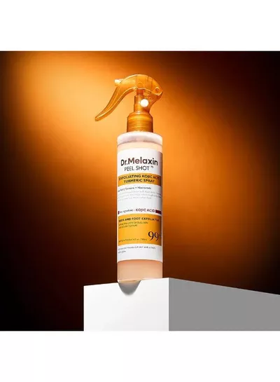 Dr. Melaxin Peel Shot Body and Foot Exfoliating Spray with Kojic Acid, Turmeric and Niacinamide 200ml – Daily Skin Refining Care for Dull, Rough-Looking Areas and a Softer, Smoother, More Radiant Appearance-7