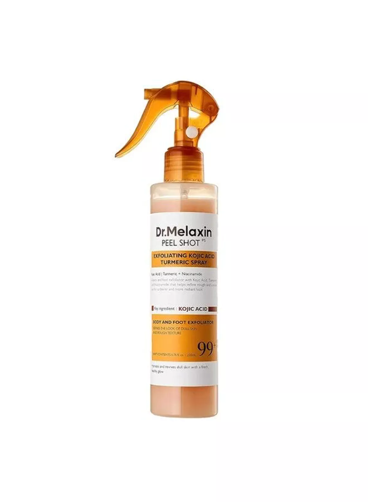 Dr. Melaxin Peel Shot Body and Foot Exfoliating Spray with Kojic Acid, Turmeric and Niacinamide 200ml – Daily Skin Refining Care for Dull, Rough-Looking Areas and a Softer, Smoother, More Radiant Appearance-1-1