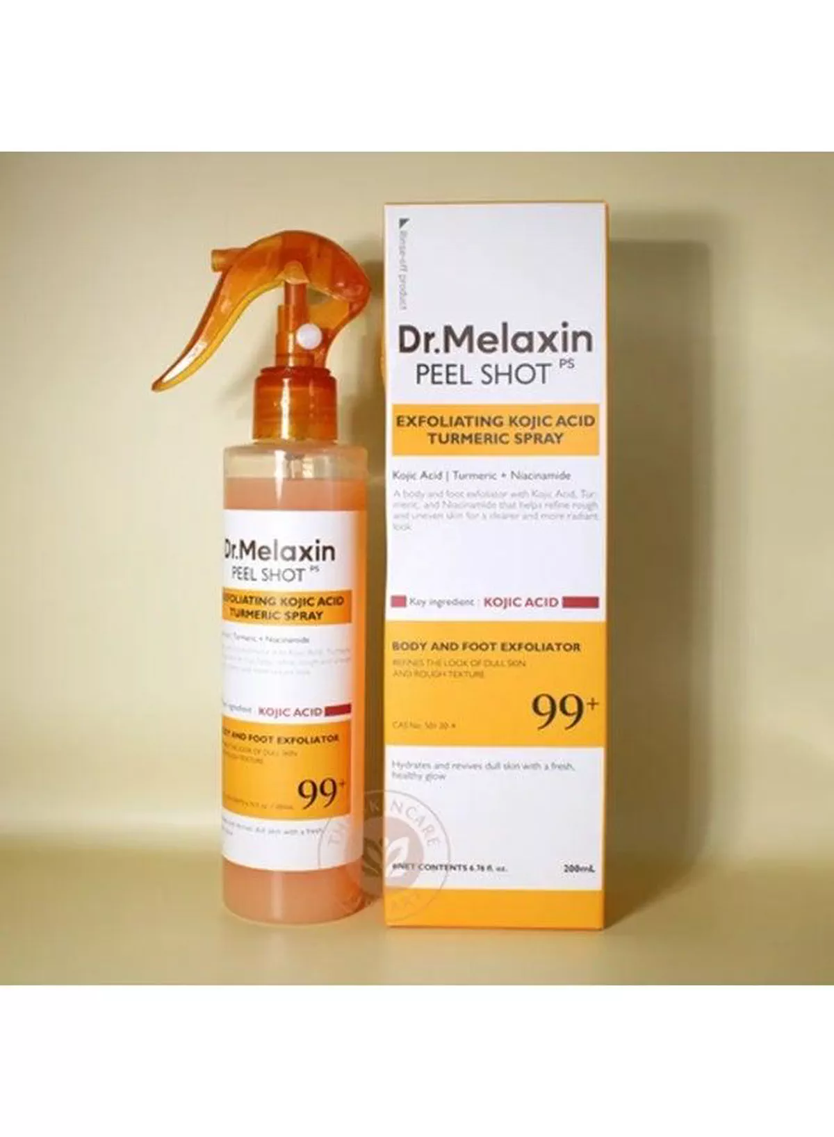 Dr. Melaxin Peel Shot Body and Foot Exfoliating Spray with Kojic Acid, Turmeric and Niacinamide 200ml – Daily Skin Refining Care for Dull, Rough-Looking Areas and a Softer, Smoother, More Radiant Appearance-6-6