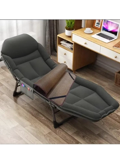 DubaiGallery Folding bed single bed office nap lounge chair portable nap bed multifunctional simple marching escort bed-1