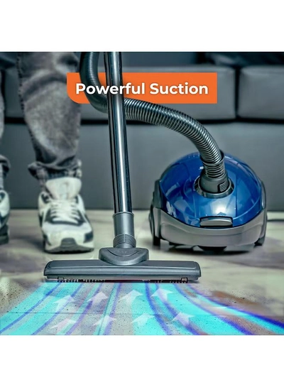 GEEPAS Preview Vacuum Cleaner With Powerful Suction, Low Noise Design, Dust Full Indicator, Flexible Hose With Air Flow On Handle, Plastic Insert Tube, Dustbag 1.5L, Pedal Switch And Auto Rewinding Wire 1.5 L 1400 W GVC2595 1.5 L 1400 W GVC2595 Red-2