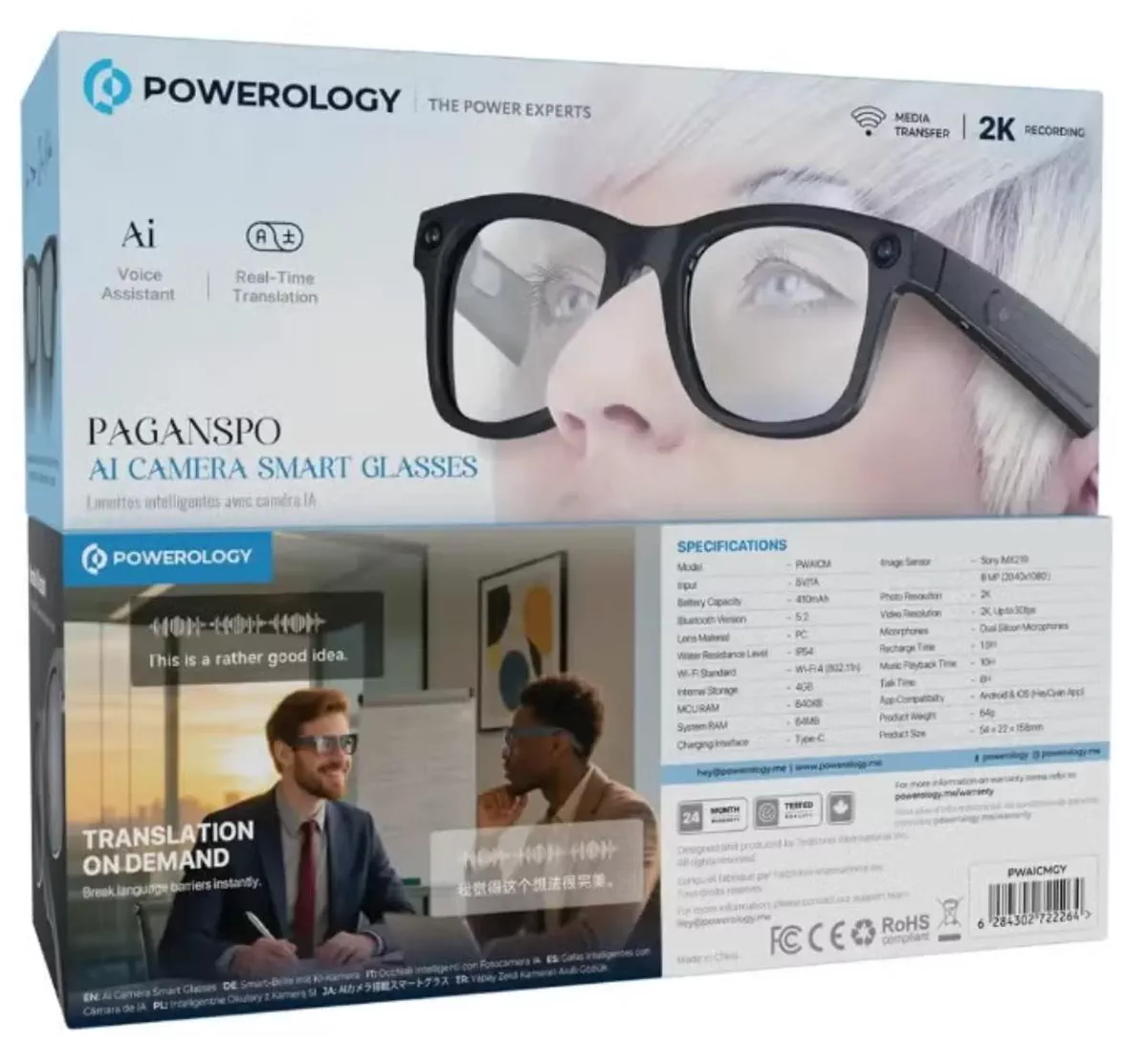 POWEROLOGY SMART AI GLASSES 🔥