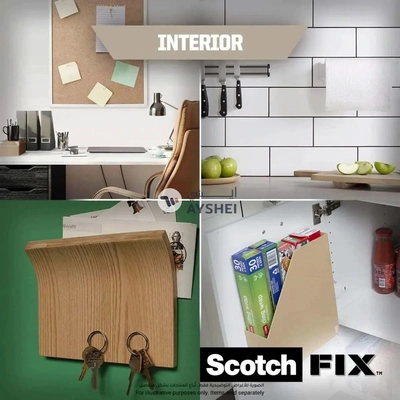 Scotch Fix Double-Face Interior Mounting Tape – Strong Adhesive for Secure Bonding on Various Surfaces (19 mm x 1.5 m)-1