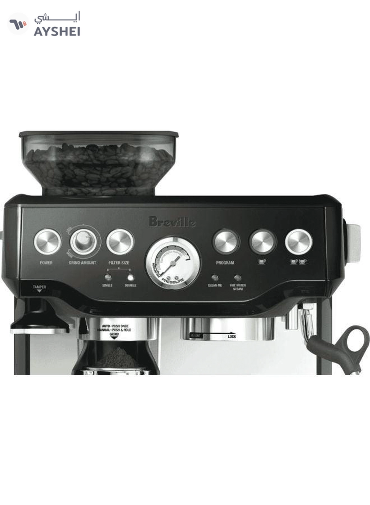 Breville Barista Express Espresso Machine BES870 – Built-in Grinder, Manual Espresso 1700 W BES870 Black-1-1
