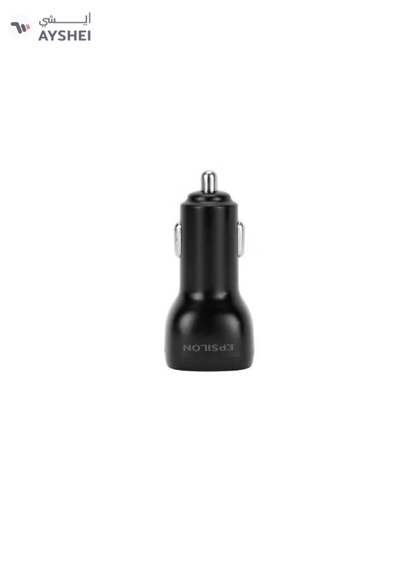 Epsilon Car Charger- 38W Max PD and QC 3.0 Dual Port, Power Delivery, Quick Charge