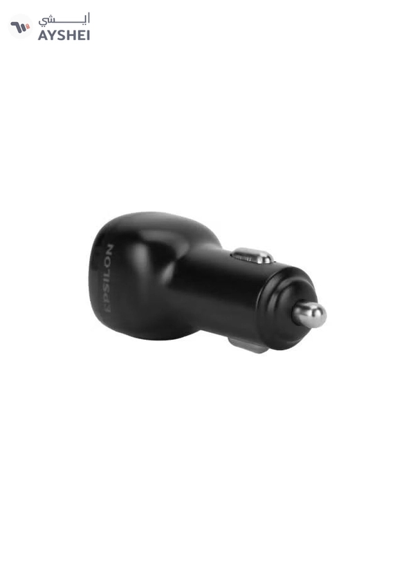 Epsilon Car Charger- 38W Max PD and QC 3.0 Dual Port, Power Delivery, Quick Charge