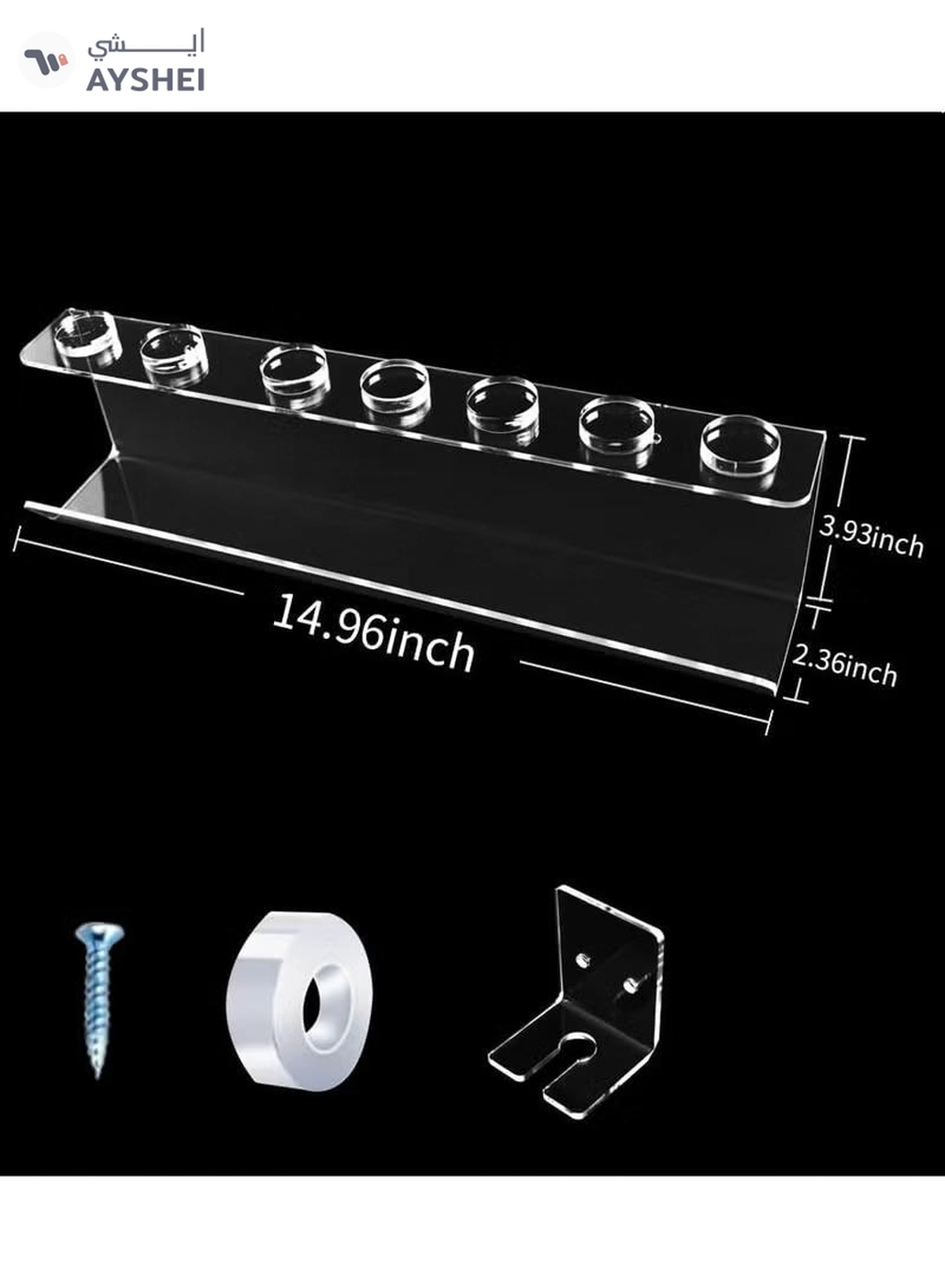 Eworld Acrylic Storage Holder for Dyson Airwrap Styler Accessories-2-2