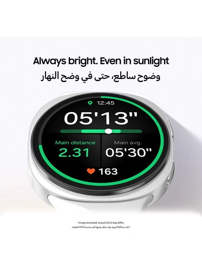 Samsung Galaxy Watch 8 44mm(UAE Version) LTE Smartwatch, Everyday Health Coach, Cushion Design, Dynamic Lug System, 3nm Processor, Sleep Coaching, Running Coach - Silver-5