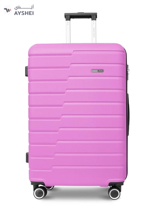 PARAJOHN Series Set of 2 Luggage | Lightweight Small 10KG & Large 30KG ABS 4 Wheels Trolley Hardsided Travel Suitcase Pink