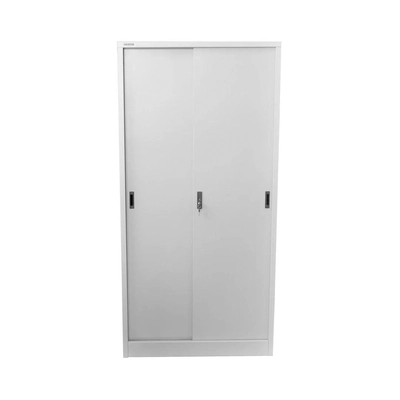 Steel Sliding Door Cupboard, with 3 shelves, 0.7mm-1