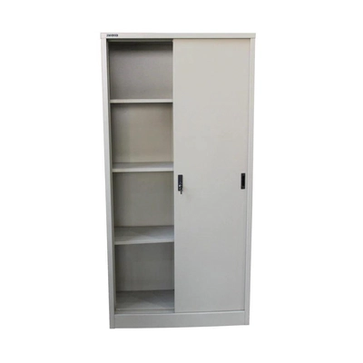 Steel Sliding Door Cupboard, with 3 shelves, 0.7mm-0