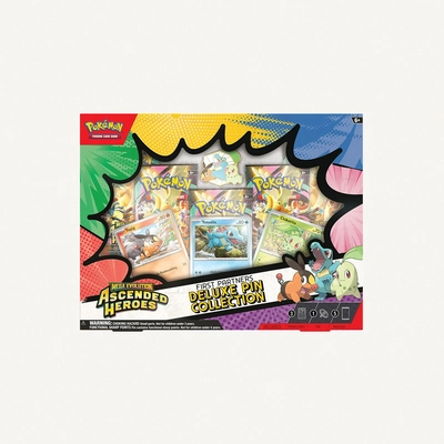 Pokémon TCG: Mega Evolution—Ascended Heroes Deluxe Pin Collection (3 Foil Promo Cards, 1 Deluxe Pin & 5 Booster Packs-0