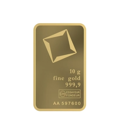 Valcambi Suisse 10g 24K (999.9) Pure Minted Gold Bar - Variable Design-1