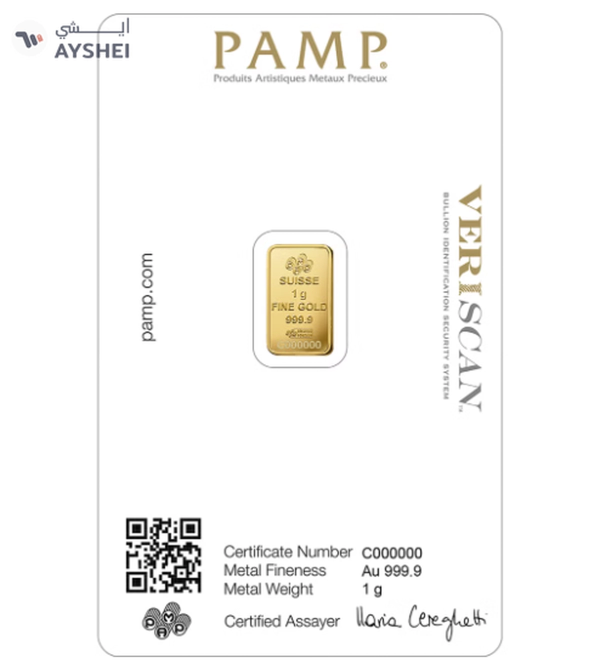 PAMP 24KT - 1g Suisse Pamp-1-1