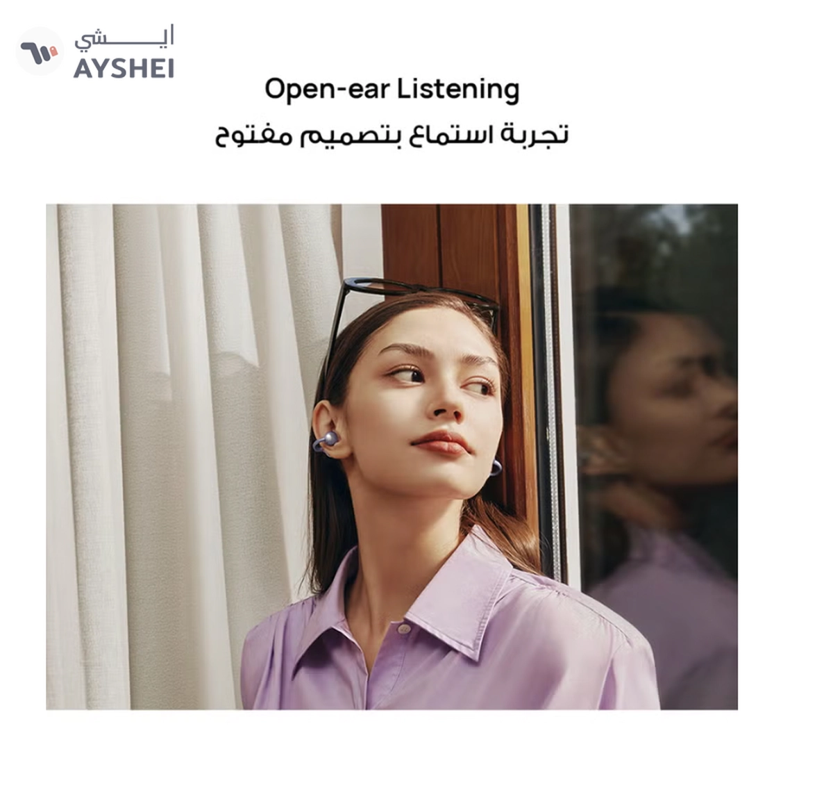 Huawei FreeClip Wireless Earphones, Bluetooth Earbuds, Futuristic Aesthetic Design-4-4