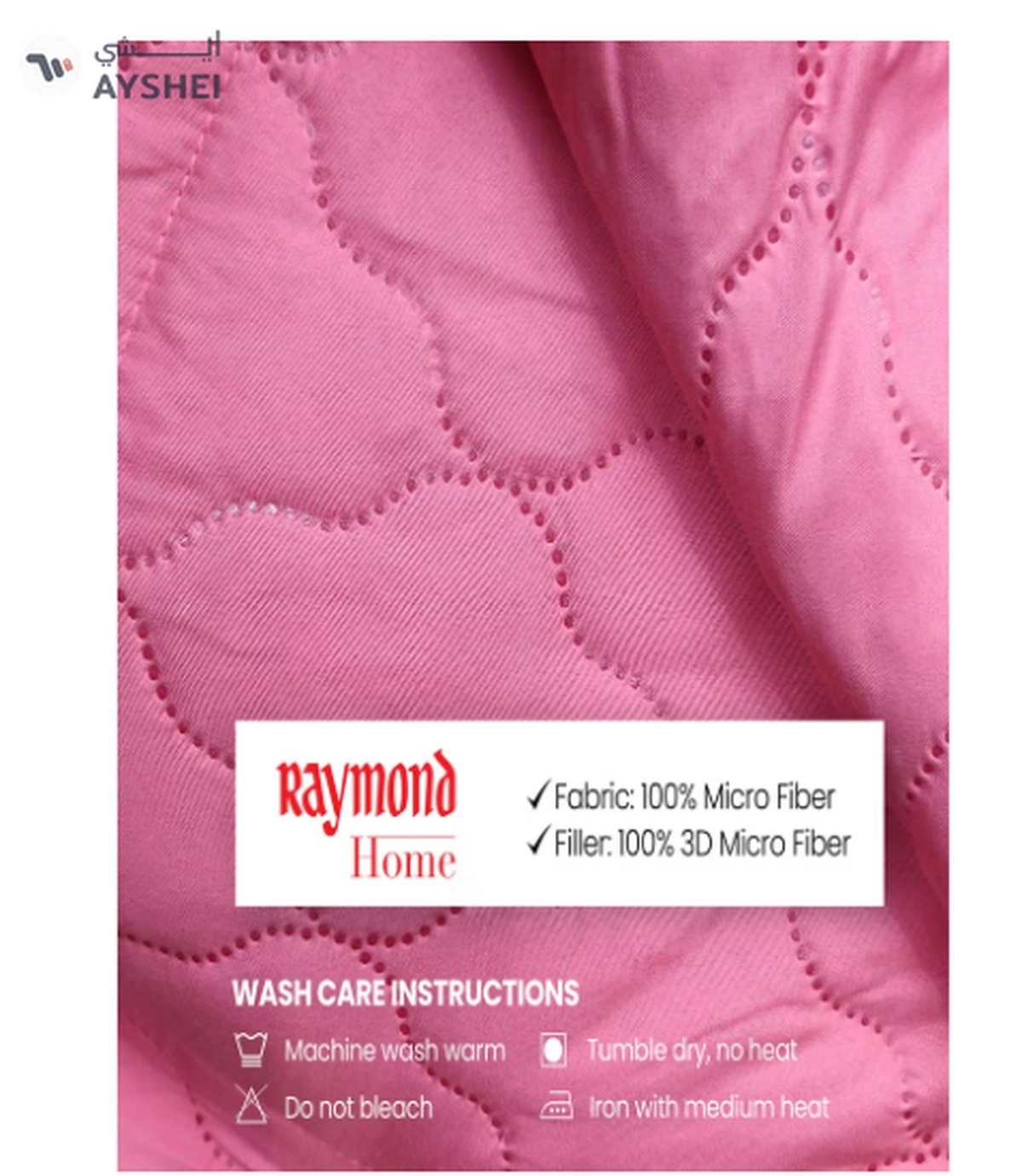 Raymond Home Microfiber Quilt All Season AC Soft Lightweight Blanket Double Bed -4-4