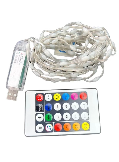 Yuwell Ramadan Light For Ramadan Decoration Smart Fairy Lights Color Changing LED Lights With Remote And APP Control Fairy Lights With Different Flash Modes USB Wifi String Lights 10 Meter 32.80 FT-1