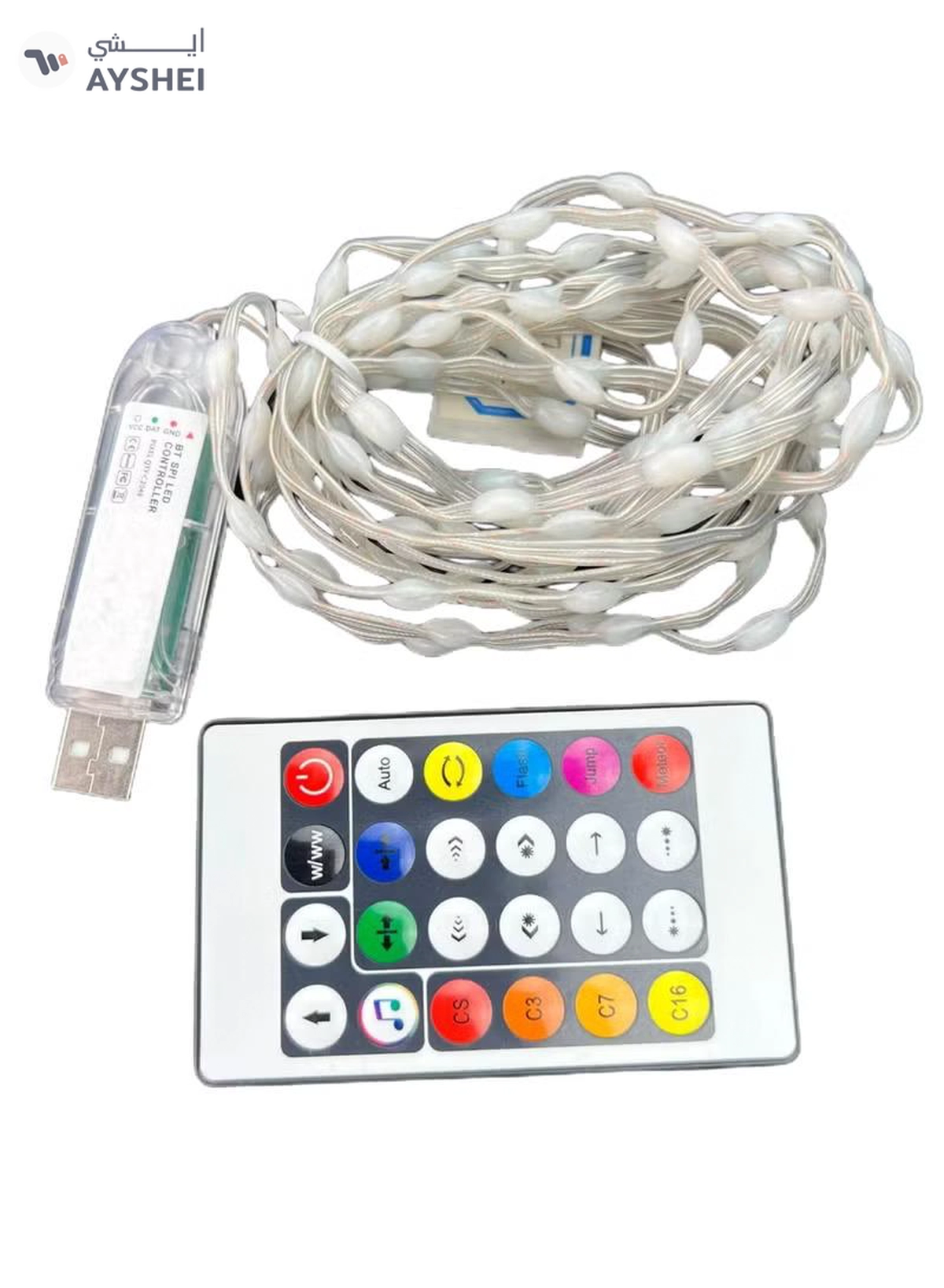 Yuwell Ramadan Light For Ramadan Decoration Smart Fairy Lights Color Changing LED Lights With Remote And APP Control Fairy Lights With Different Flash Modes USB Wifi String Lights 10 Meter 32.80 FT-1-1