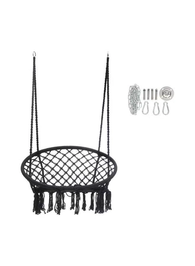 ANTILOP Round Hammock Chair Swing Black-0