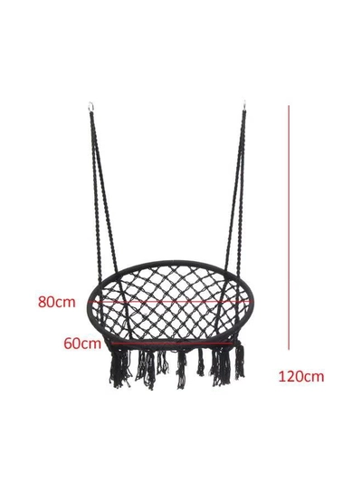ANTILOP Round Hammock Chair Swing Black-1