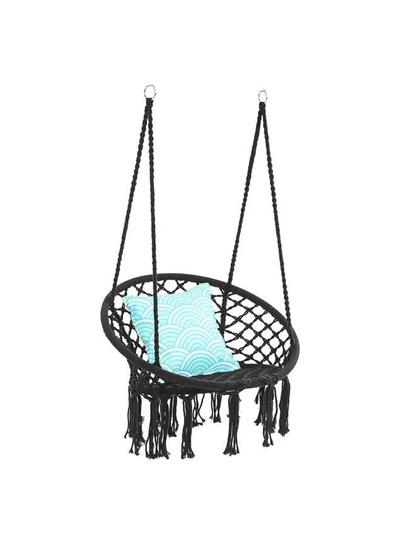 ANTILOP Round Hammock Chair Swing Black-2