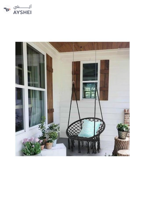 ANTILOP Round Hammock Chair Swing Black