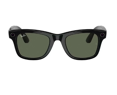 Meta Ray-Ban Meta Wayfarer RW4008 601/71 53 - Green Shiny Black-0