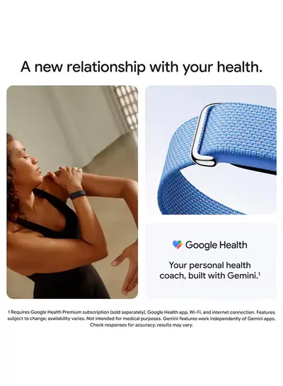 Google Fitbit Air - Screenless Fitness & Health Tracker with Heart Rate, Sleep and Activity Monitoring, AI-Powered Coaching, Up to 7 Days Battery Life, Compatible with iOS and Android, Obsidian-5