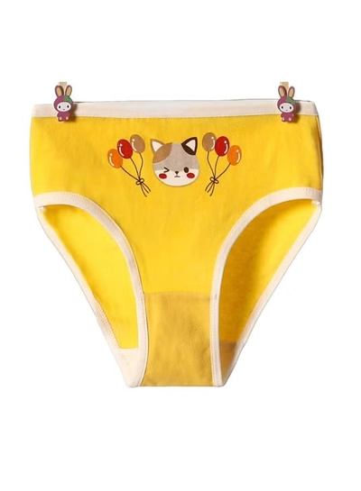 Babyqlo 4 Pack Cats Printed Panty Multicolour-2