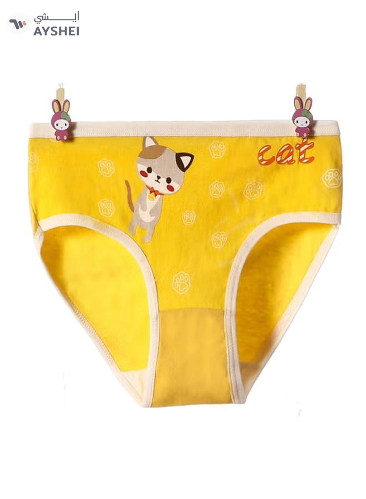 Babyqlo 4 Pack Cats Printed Panty Multicolour-4-4