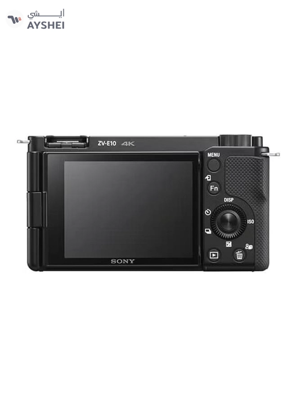 Sony Alpha ZV-E10L Interchangeable Lens Vlog Digital Camera, Large APS-C type 24.2-Megapixel Exmor CMOS Sensor With 16-50 mm Lens, 24.2MP, Black